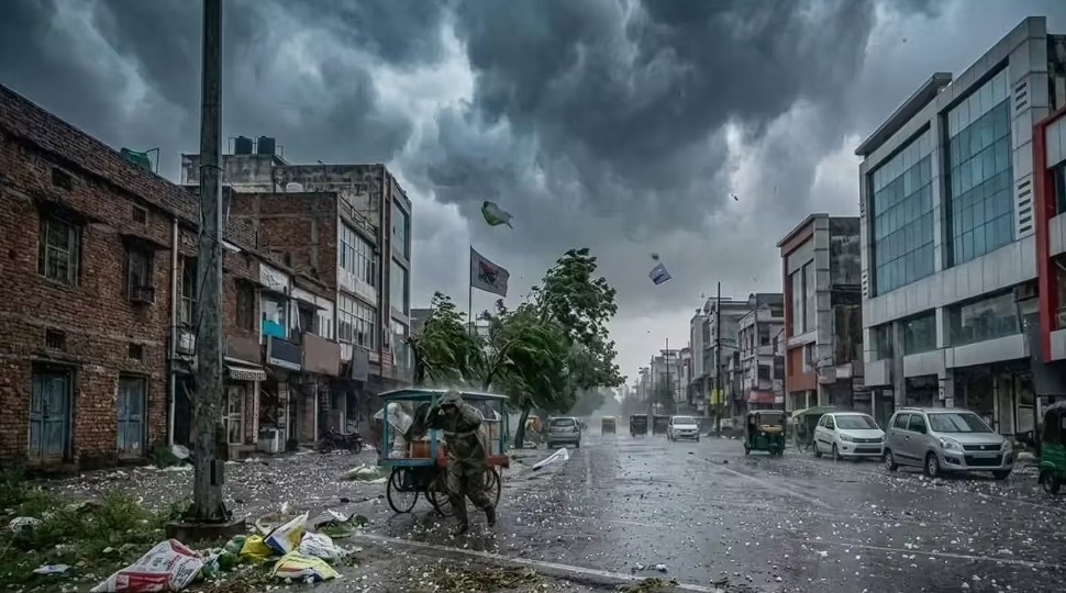 UP Weather Alert: उत्तर प्रदेश के 70 जिलों में आंधी और बारिश का अलर्ट, 60 KM/H की रफ्तार से चलेंगी हवाएं Janta24x7News